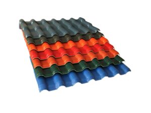 Lámina de techo de APVC para casa residencial, colorida y resistente a los rayos UV con revestimiento de ASA, de larga duración