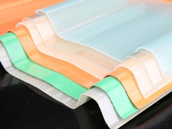 Techos de fibra de vidrio corrugada transparente anticorrosión